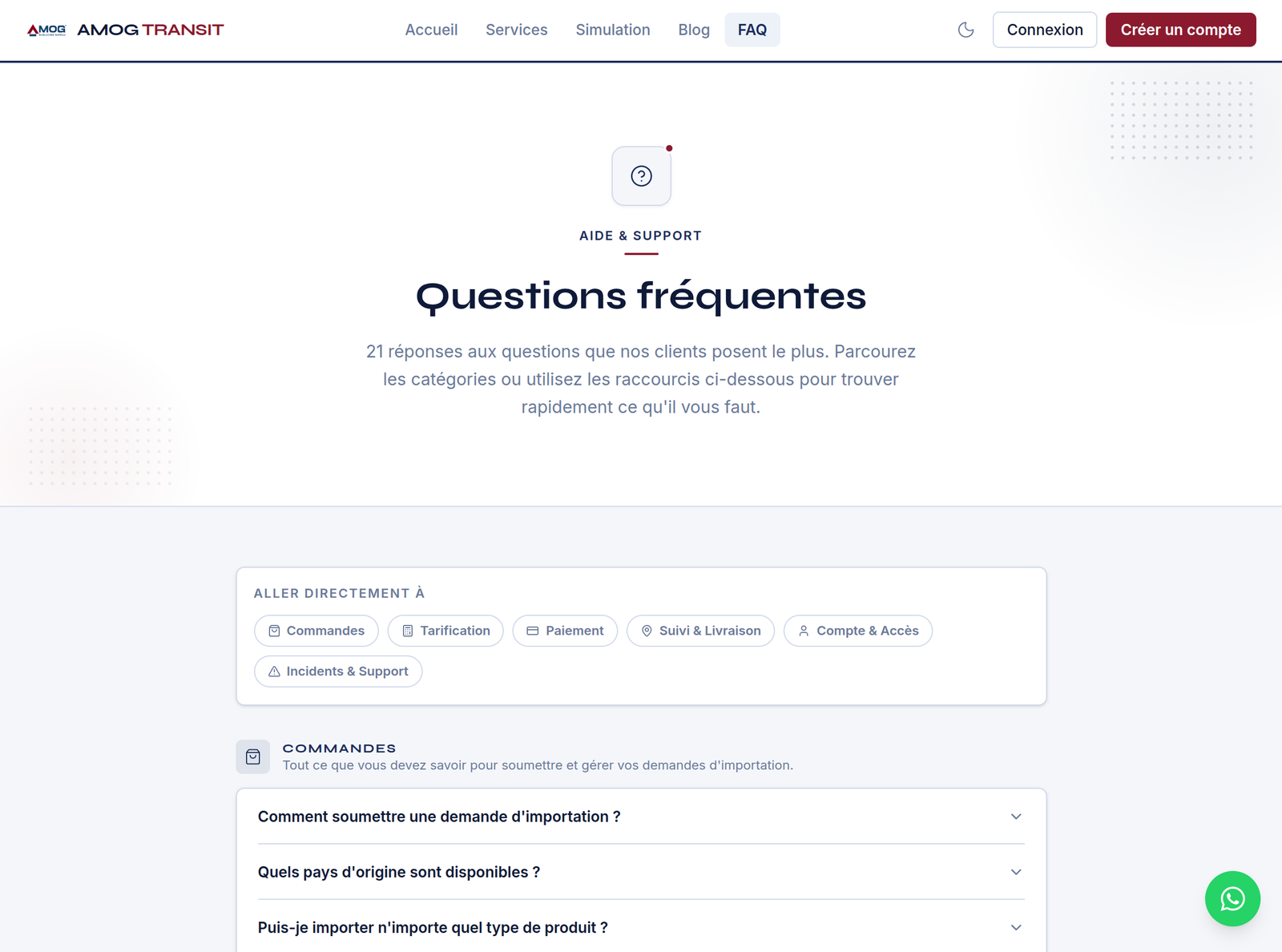Screenshot 5 de Amog Transit - Plateforme Logistique Multi-Corridors
